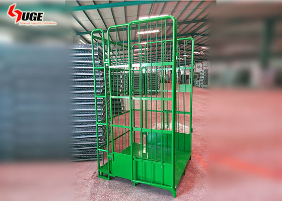 Het groene Poeder bedekte het Karretje van de Broodjescontainer, Mobiel Kooikarretje met een laag